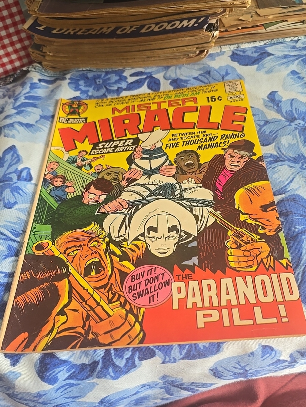 Mister Miracle 3 DC Comics Jack Kirby art/story 1st Dr Bedlam 1971